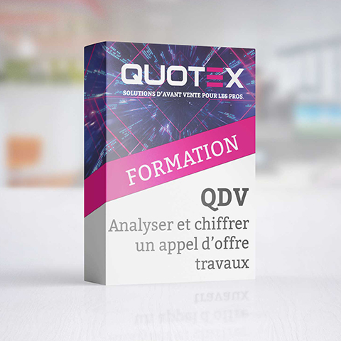 Formation QDV: Utilisateur - Analyser et chiffrer un appel d'offre